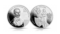 Romuald Traugutt na srebrnej monecie NBP.