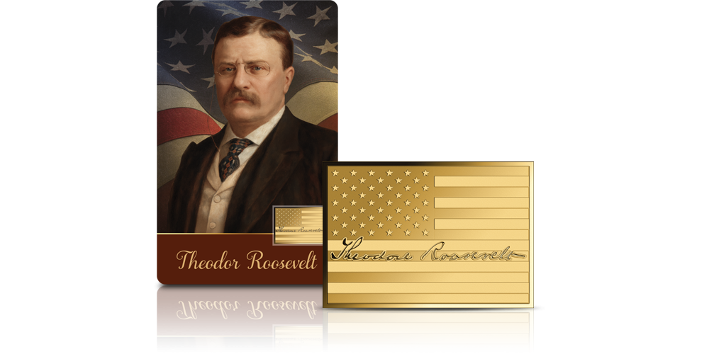 Theodore Roosevelt - złota moneta.