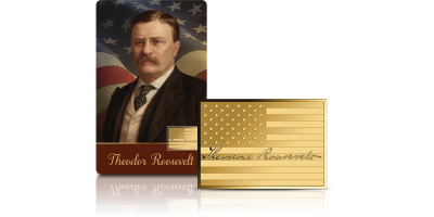 Theodore Roosevelt - moneta wykonana z czystego złota 