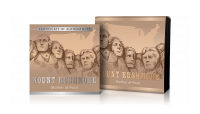 Srebrna moneta z masą perłową - 100 lat Mount Rushmore - pudełko i certyfikat