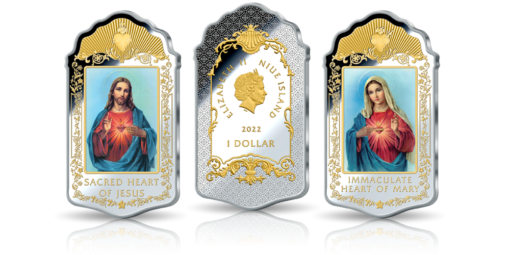 Srece Juzusa i Maryi - monety z czystego srebra Srece Juzusa i Maryi - monety z czystego srebra