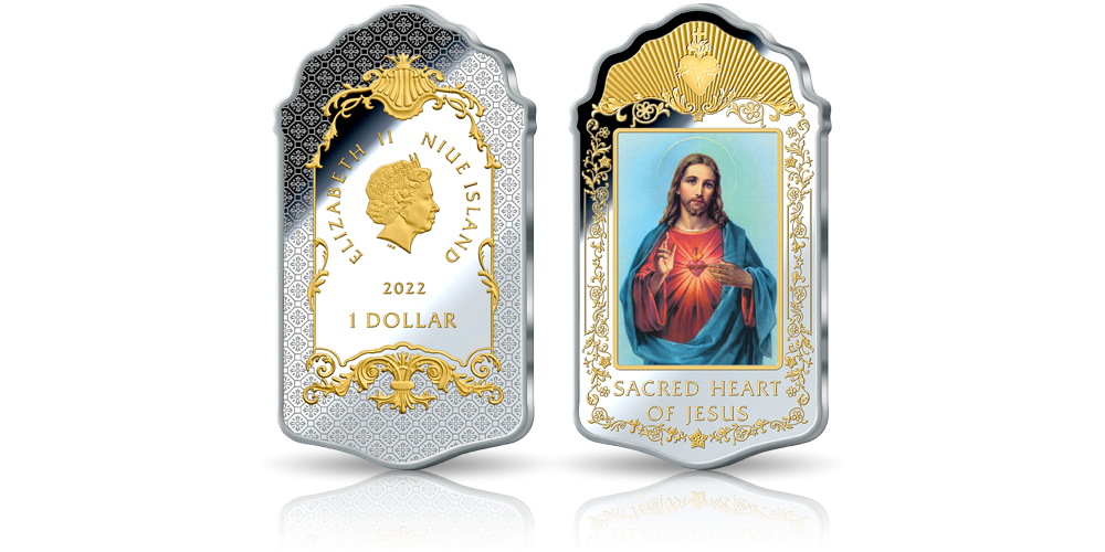 Najświetsze serce Jezusa - srebrna moneta