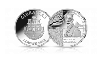 Generał Sikorski - srebrna moneta upamiętniająca katastrofę w Gibraltarze