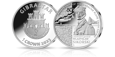 80. rocznica katastrofy w Gibraltarze - moneta wybita z uncji czystego srebra 