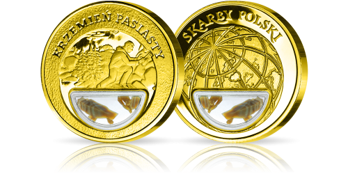 krzemien-pasiasty-medal-platerowany-zlotem krzemien-pasiasty-medal-platerowany-zlotem