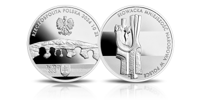 Słowacka mniejszość narodowa w Polsce - srebna moneta kolekcjonerska emitowana przez Narodowy Bank Polski