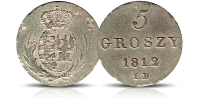 Srebrne 5 groszy z Księstwa Warszawskiego! 