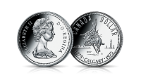 Srebrny dolar kanadyjskie z 1975 roku - 100 lat Calgary
