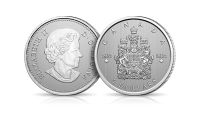 Srebrne dolary kanadyjskie - 100 rocznica nadania herbu Kanadzie, 5 dolarów, srebro, 2021