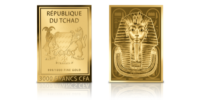 Tutanchamon - moneta kolekcjonerska wykonana z czystego złota 