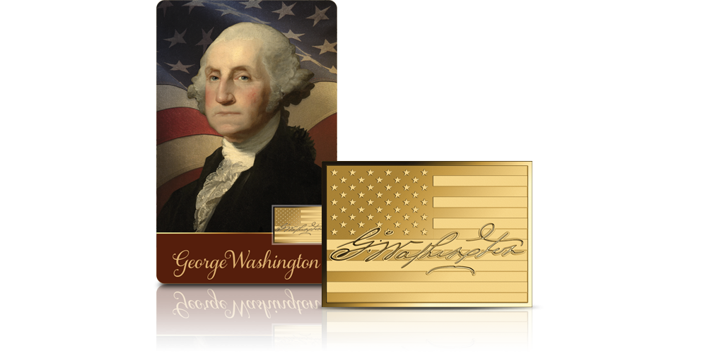 Jerzy Waszyngton na złotej monecie.