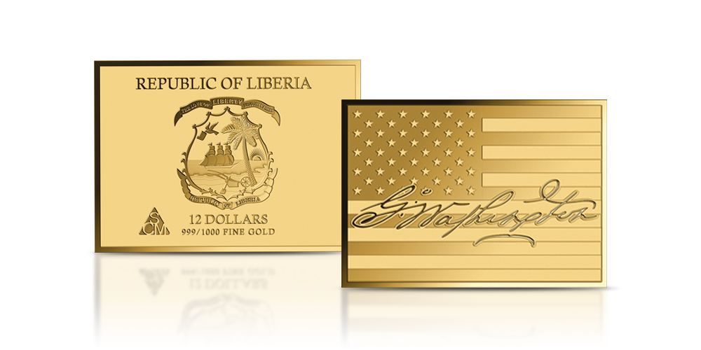 Moneta wykonana z czystego złota próby 999/1000.