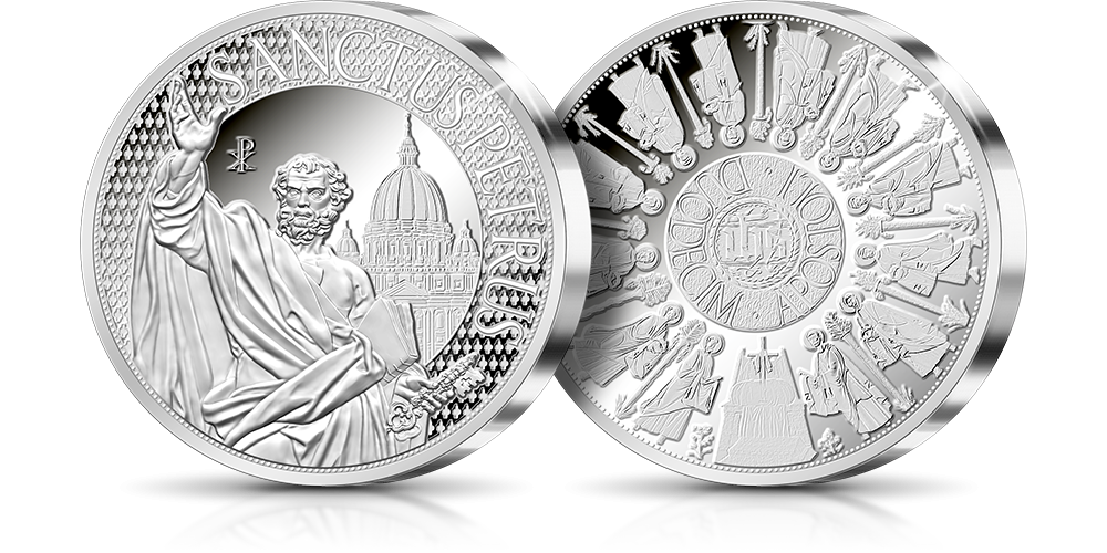 Święty Piotr Apostoł - srebrny medal Święty Piotr Apostoł - srebrny medal