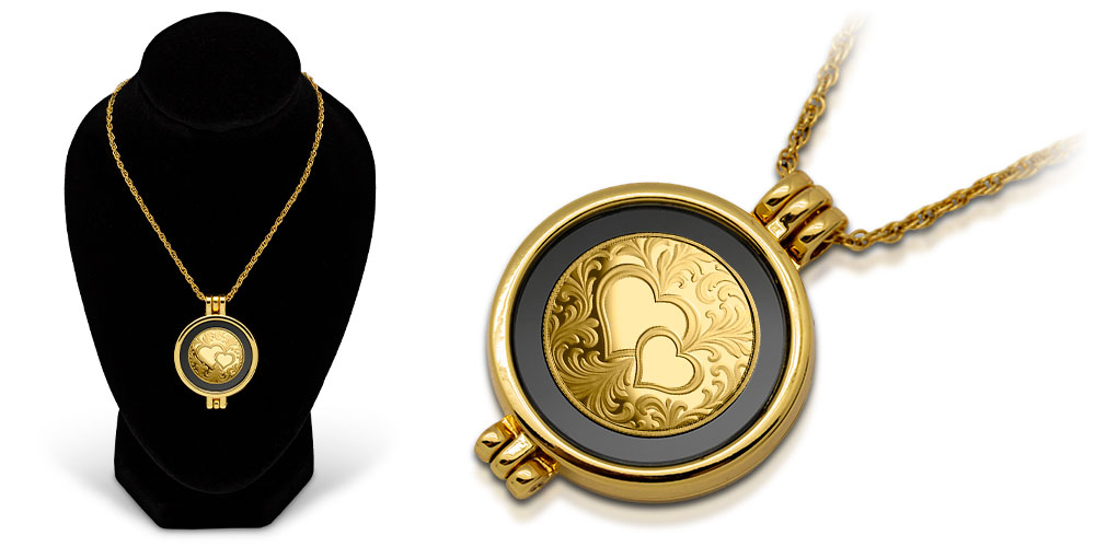 zlota-moneta-w-zawieszce-serca-lp-prezentacja