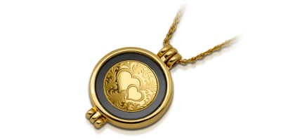 Wieczna miłość - moneta wybita w czystym złocie 