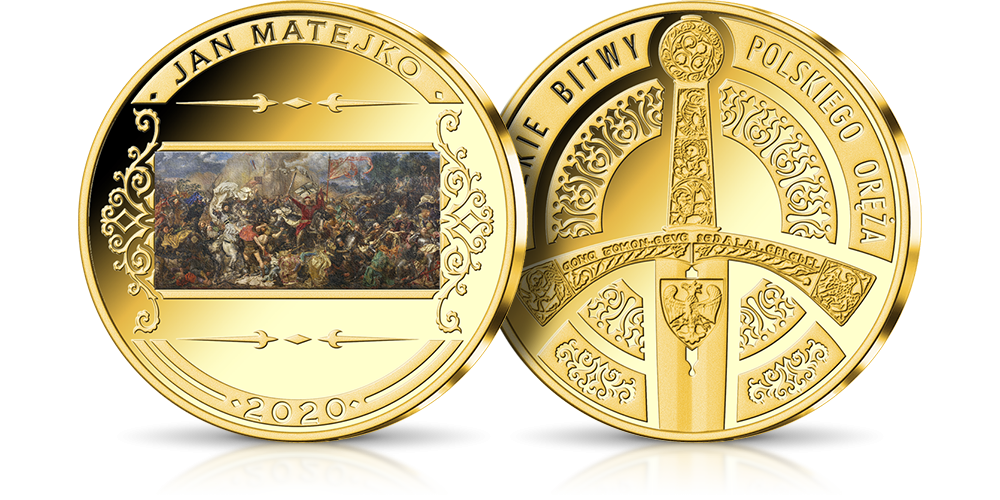 Medal reprodukcja obrazu Jana Matejki Bitwa pod Grunwaldem
