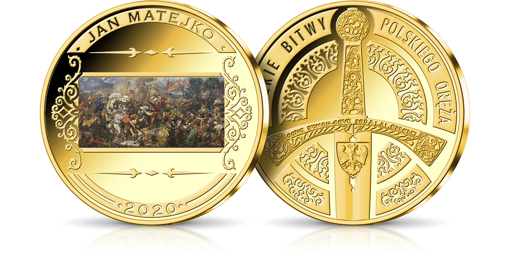 Medal_z_reprodukcja_obrazu_Jana_Matejki_Bitwa_pod_Grunwaldem Medal_z_reprodukcja_obrazu_Jana_Matejki_Bitwa_pod_Grunwaldem