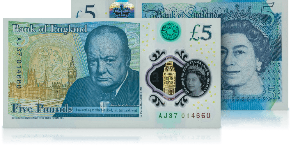 churchill banknot 2015 polimer