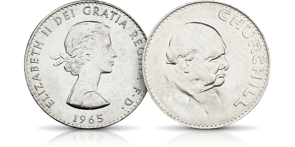 churchill moneta 1965 w roku śmierci