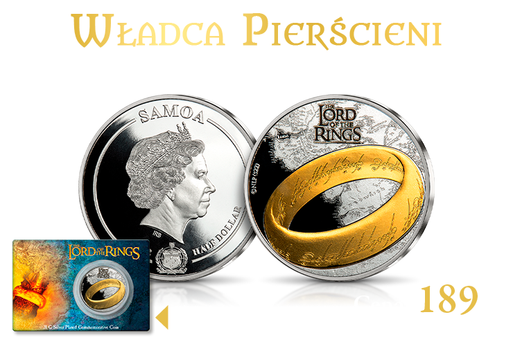 „Władca Pierścieni” - unikatowa moneta uszlachetniona czystym srebrem i złotem