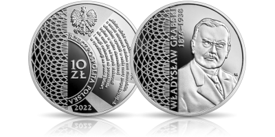 Władysław Grabski - polski ekonomista na srebrnej monecie NBP 