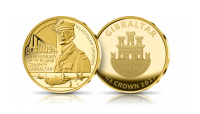 Gen. Sikorski na złotej monecie w 80. rocznicę w Gibraltarze