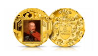 Hetman Stanisław Żółkiewski upamiętniony na medalu platerowanym czystym złotem