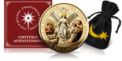 Świąteczna moneta Zwiastowanie Pasterzom