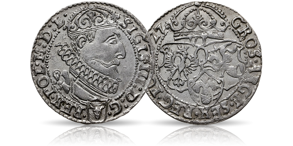 szóstak Zygmunt III Waza awers rewers