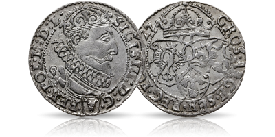 Zygmunt III Waza - Srebrny szóstak pierwszego króla z dynastii Wazów! 