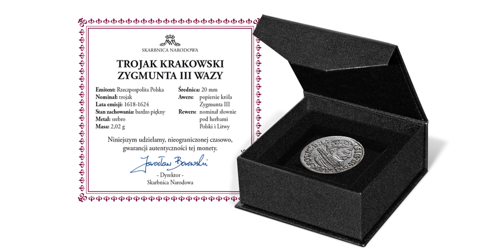 trojak krakowski Zygmunta III Wazy