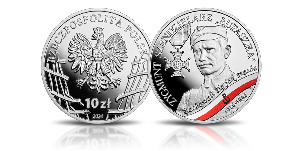 Srebrna moneta NBP Zygmunt Szendzielarz 